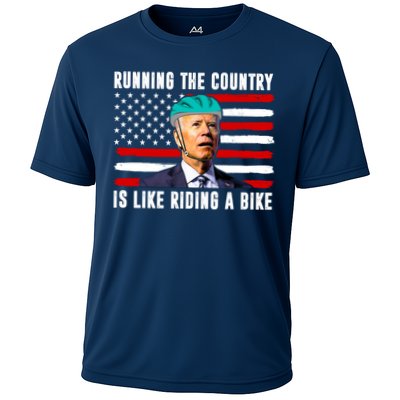 Running The Country Is Like Riding A Bike Funny Biden Performance Shirt