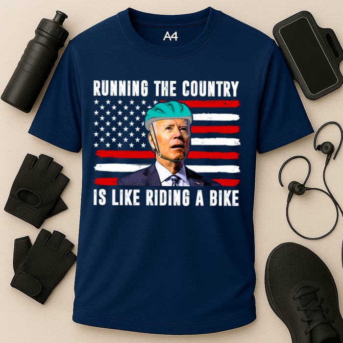 Running The Country Is Like Riding A Bike Funny Biden Performance Shirt