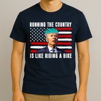 Running The Country Is Like Riding A Bike Funny Biden T-Shirt