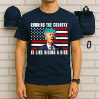 Running The Country Is Like Riding A Bike Funny Biden T-Shirt