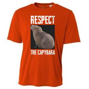 Respect The Capybara Cooling Performance Crew T-Shirt