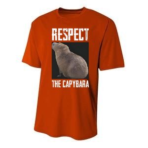 Respect The Capybara Performance Sprint T-Shirt