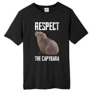 Respect The Capybara Tall Fusion ChromaSoft Performance T-Shirt