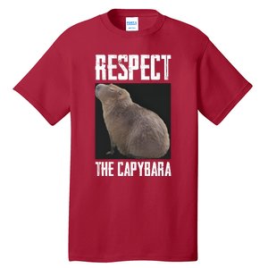 Respect The Capybara Tall T-Shirt