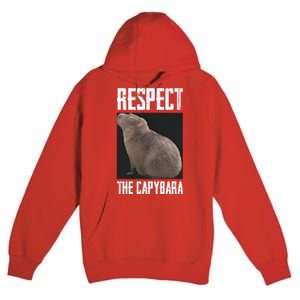 Respect The Capybara Premium Pullover Hoodie