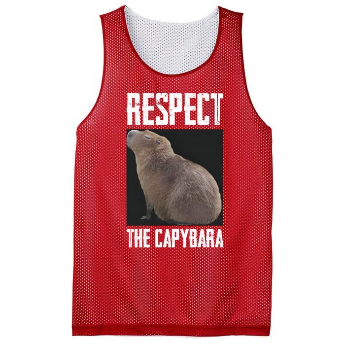 Respect The Capybara Mesh Reversible Basketball Jersey Tank