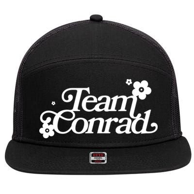 Retro Team Conrad Logo 7 Panel Mesh Trucker Snapback Hat