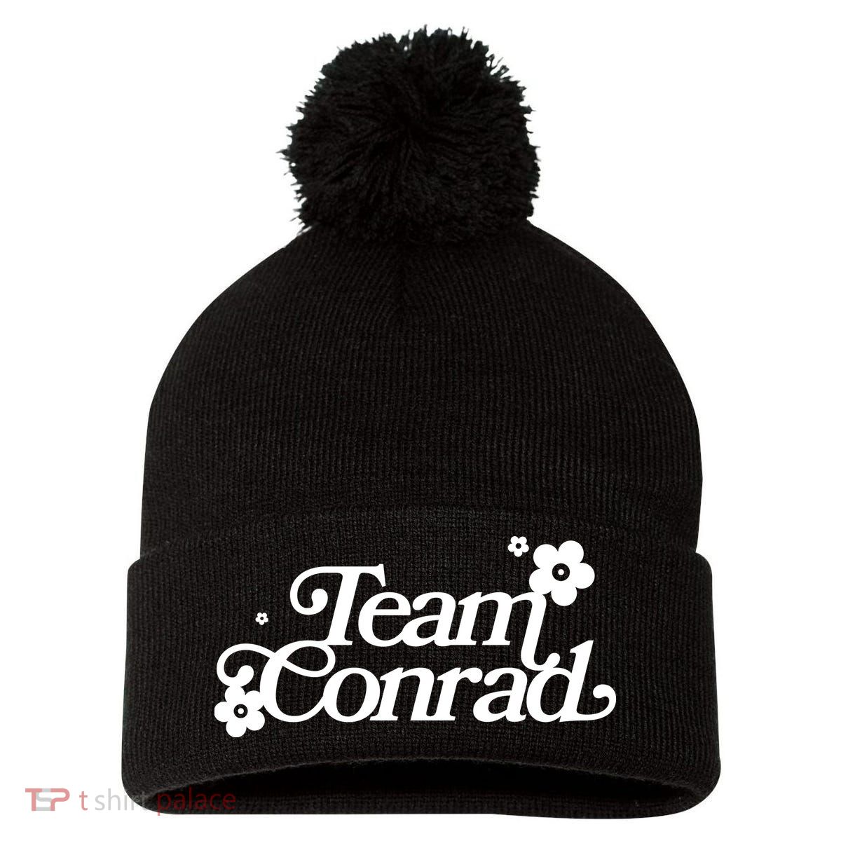 Retro Team Conrad Logo Pom Pom 12in Knit Beanie