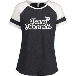 Retro Team Conrad Logo Enza Ladies Jersey Colorblock Tee