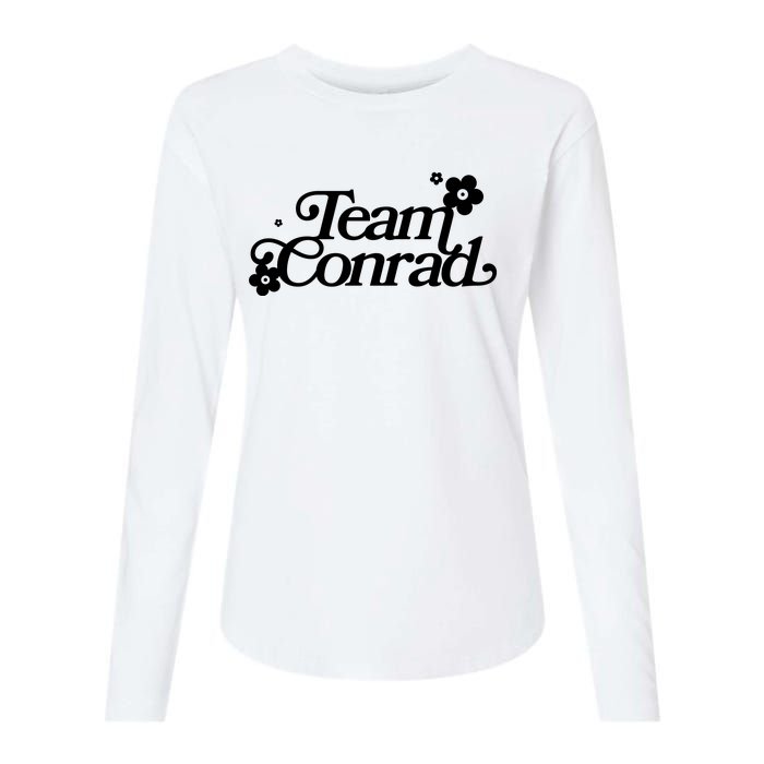 Retro Team Conrad Logo Womens Cotton Relaxed Long Sleeve T-Shirt