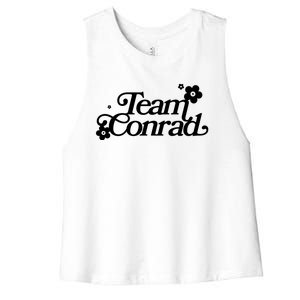 Retro Team Conrad Logo Women's Racerback Cropped Tank