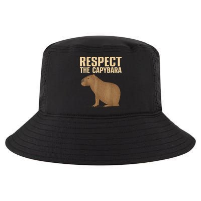 Respect The Capybara Funny Capybara Cavy Rodent Capybara Lover Cool Comfort Performance Bucket Hat