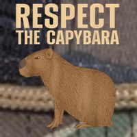 Respect The Capybara Funny Capybara Cavy Rodent Capybara Lover Retro Rope Trucker Hat Cap