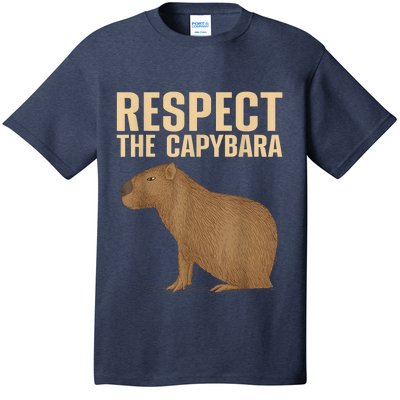 Respect The Capybara Funny Capybara Cavy Rodent Capybara Lover T-Shirt