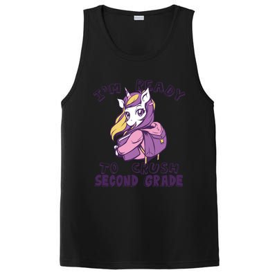 Ready To Crush Second 2Nd Grade Unicorn Back To School Gift PosiCharge Competitor Tank