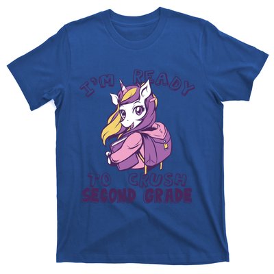 Ready To Crush Second 2Nd Grade Unicorn Back To School Gift T-Shirt