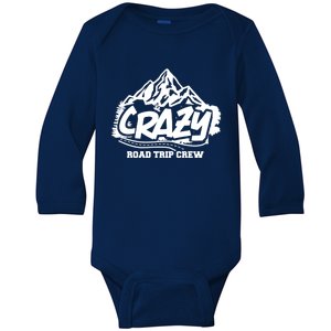 Road Trip Camping Rv Camper Travel Family Vacation Gift Baby Long Sleeve Bodysuit