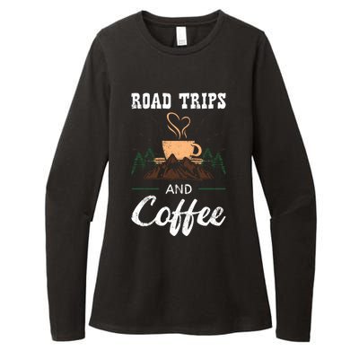 Road Trip Camping Vacation Summer Crew Travel Coffee Lover Great Gift Womens CVC Long Sleeve Shirt