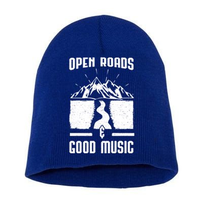 Road Trip Camping Vacation Summer Crew Travel Music Lover Gift Short Acrylic Beanie