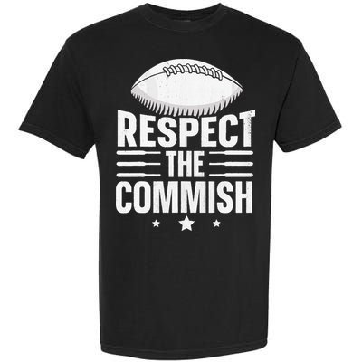 Respect The Commish Fantasy Football Commish Comfort Colors T-Shirt