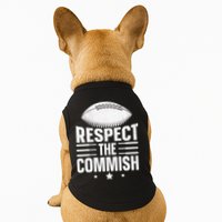 Respect The Commish Fantasy Football Commish Doggie Tank
