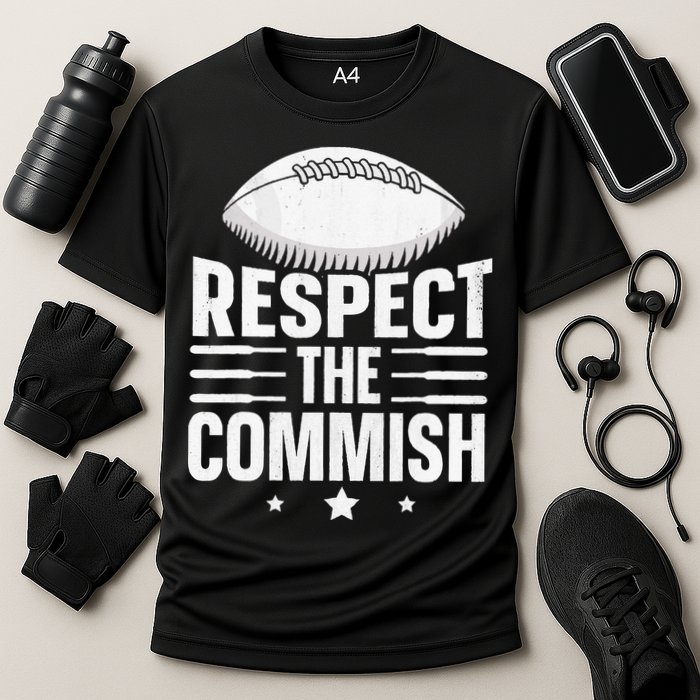 Respect The Commish Fantasy Football Commish Performance Shirt