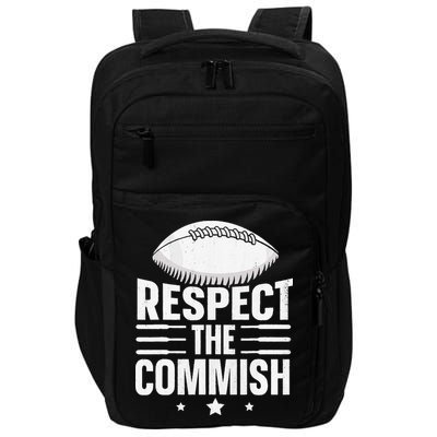 Respect The Commish Fantasy Football Commish Impact Tech Backpack