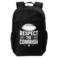Respect The Commish Fantasy Football Commish Backpack