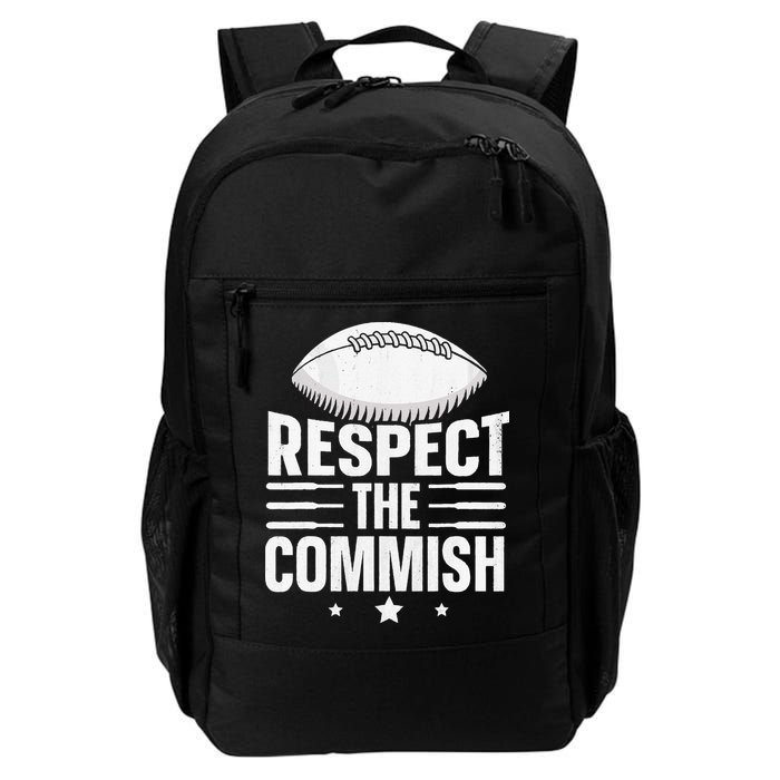 Respect The Commish Fantasy Football Commish Backpack