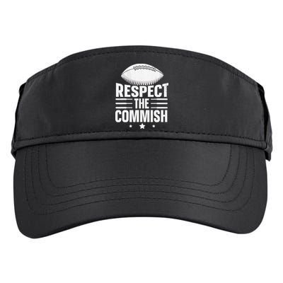 Respect The Commish Fantasy Football Commish Adult Drive Performance Visor