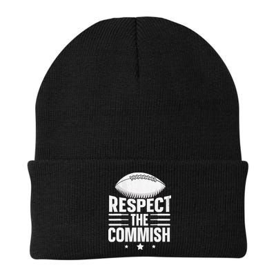 Respect The Commish Fantasy Football Commish Beanie