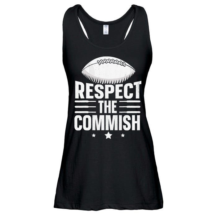 Respect The Commish Fantasy Football Commish Ladies Essential Flowy Tank