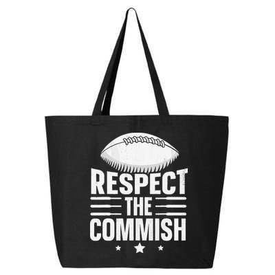 Respect The Commish Fantasy Football Commish 25L Jumbo Tote
