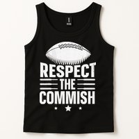 Respect The Commish Fantasy Football Commish Tank Top