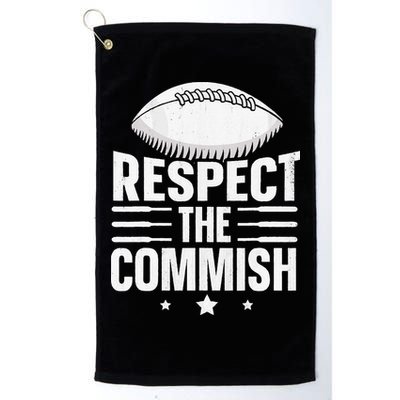Respect The Commish Fantasy Football Commish Golf Towel