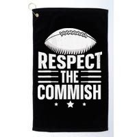 Respect The Commish Fantasy Football Commish Golf Towel