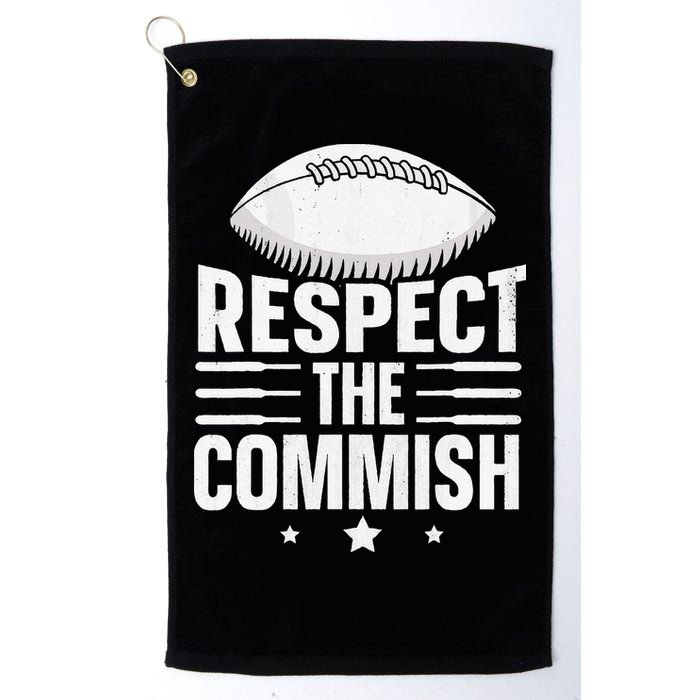 Respect The Commish Fantasy Football Commish Golf Towel