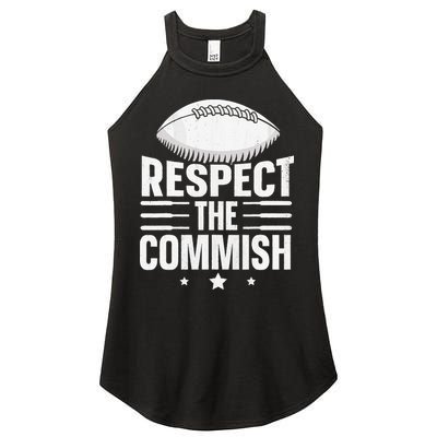 Respect The Commish Fantasy Football Commish Women's Perfect Tri Rocker Tank