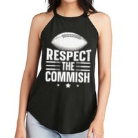 Respect The Commish Fantasy Football Commish Women's Perfect Tri Rocker Tank