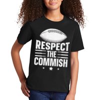 Respect The Commish Fantasy Football Commish Kids T-Shirt