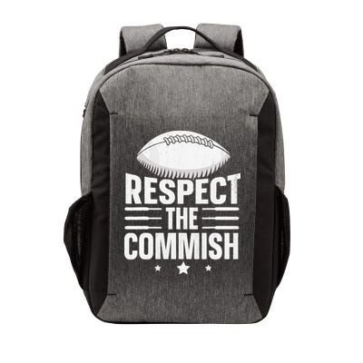 Respect The Commish Fantasy Football Commish Vector Backpack