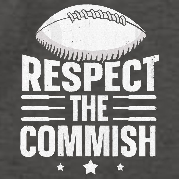 Respect The Commish Fantasy Football Commish Vector Backpack