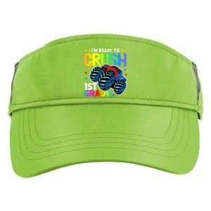 Ready To Crush First Grade 1st Day Of School Monster Truck Gift Adult Drive Performance Visor