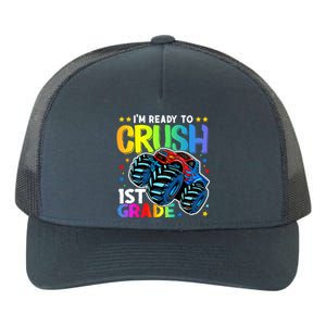 Ready To Crush First Grade 1st Day Of School Monster Truck Gift Yupoong Adult 5-Panel Trucker Hat