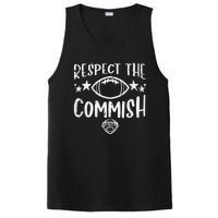 Respect The Commish Fantasy Football Funny Commissioner FFL PosiCharge Competitor Tank