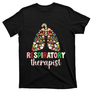 Respiratory Therapist Christmas Lungs Rt Xmas Party Long Sleeve T-Shirt