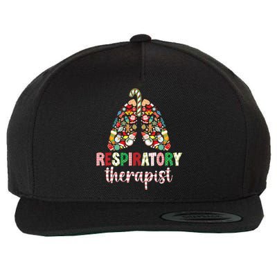 Respiratory Therapist Christmas Lungs Rt Xmas Party Long Sleeve Wool Snapback Cap