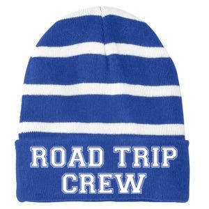 Road Trip Crew Gift Matching Family Vacation Rv Road Trip Cute Gift Striped Beanie with Solid Band