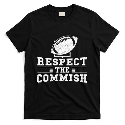 Respect The Commish Fantasy Football Game Day Gift T-Shirt
