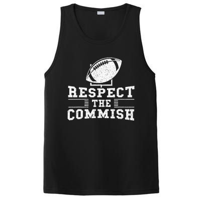 Respect The Commish Fantasy Football Game Day Gift PosiCharge Competitor Tank